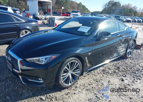 2018 Infiniti Q60 3.0T Luxe z USA, uszkodzony, nr VIN JN1EV7EL9JM390984